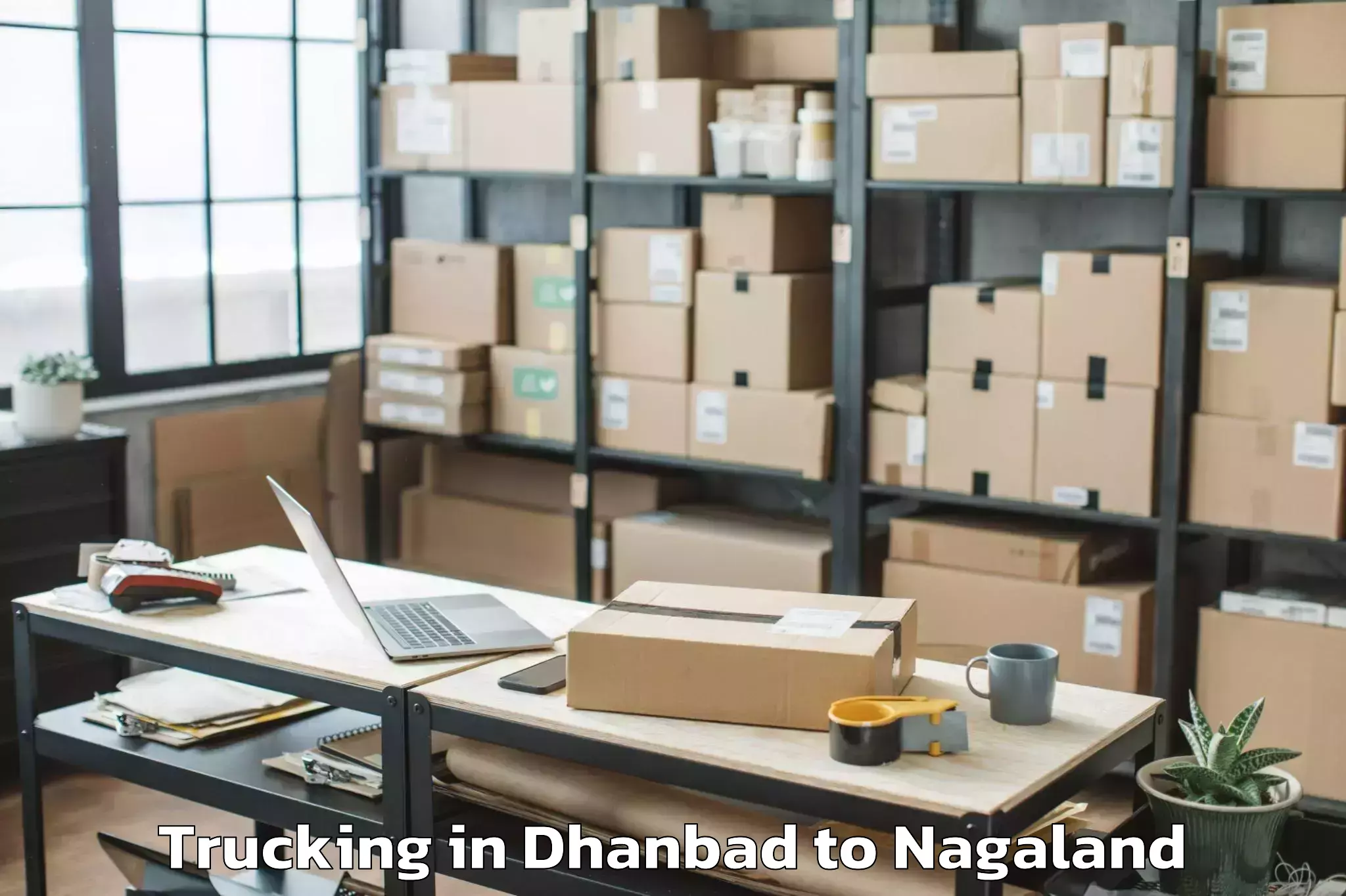 Quality Dhanbad to Thonoknyu Trucking